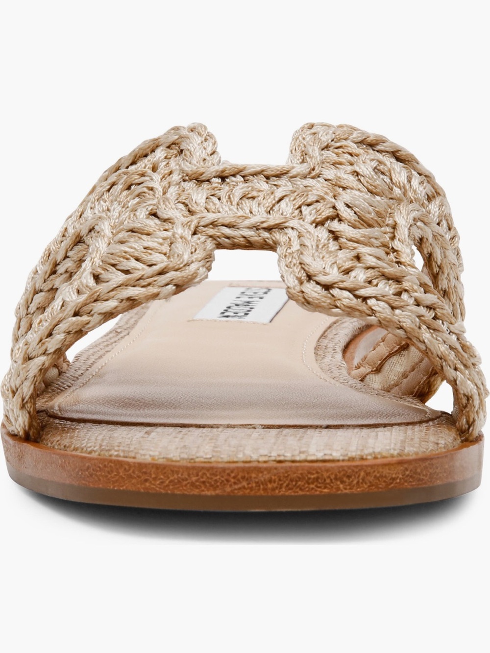 Steve Madden Natural Woven Slide Sandal - Picture 4 of 6